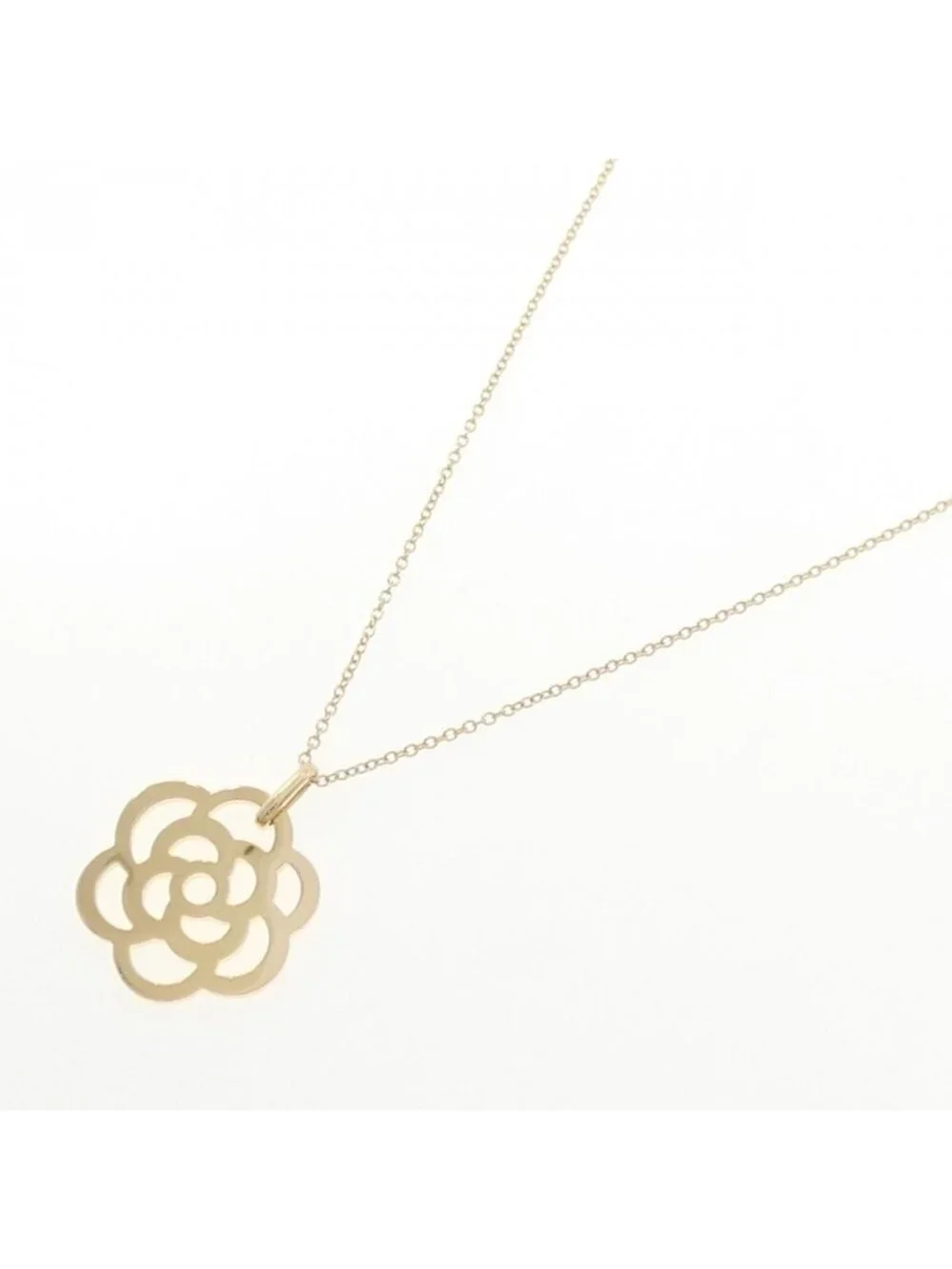 Chanel Camellia Necklace Gold